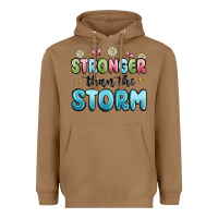 Toasted Coconut stronger than the storm Heavyweight Hoodie - MaliasSmallBusiness