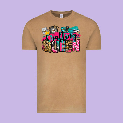 Crafting Queen Vintage Tee Designed By Zillion Design Studio