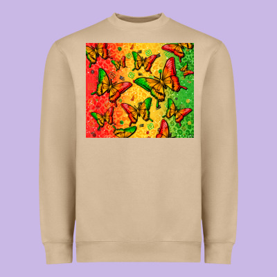 Juneteenth Butterfly Heavyweight Sweatshirt Designed By Zillion Design Studio