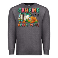 Charcoal Heather camping is my happy place Premium Sweatshirt - MaliasSmallBusiness