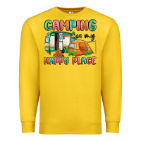 Lemon camping is my happy place Premium Sweatshirt - MaliasSmallBusiness