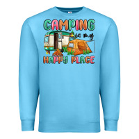 Camping Is My Happy Place Premium Sweatshirt | Teevron