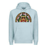 Blue Mist reindeer rainbow christmas Premium Hoodie - AdoDesignShop