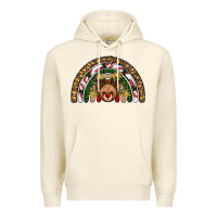 Sandshell reindeer rainbow christmas Premium Hoodie - AdoDesignShop