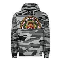 Slate Camo reindeer rainbow christmas Premium Hoodie - AdoDesignShop