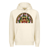 Tofu reindeer rainbow christmas Premium Hoodie - AdoDesignShop