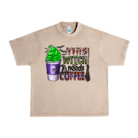 French Oak this witch needs coffee Urban Heavy Tee - CowhideDigitalArt