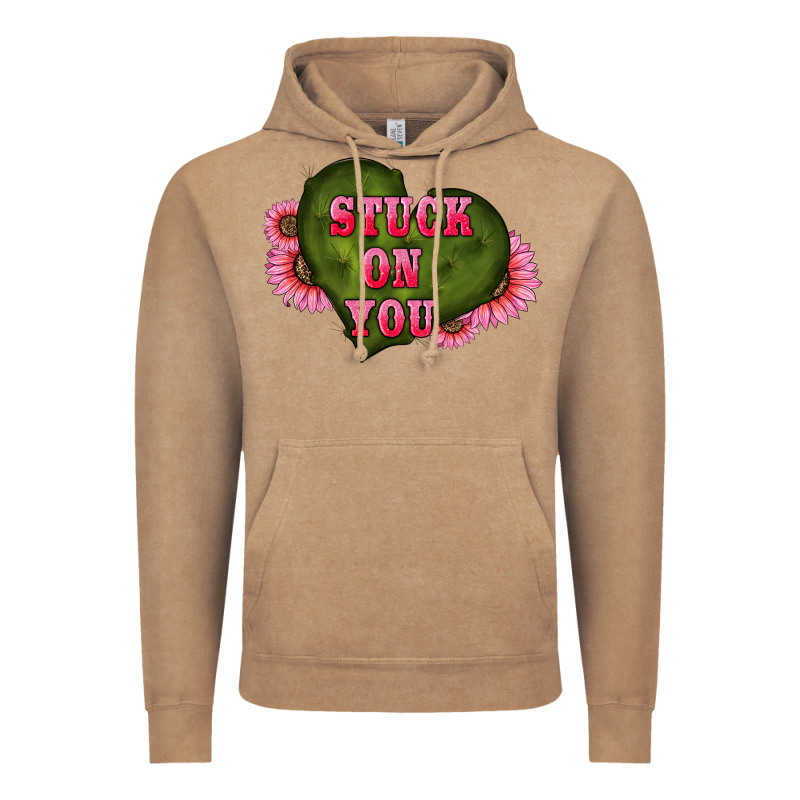 Valentine's Day Stuck On You Heart Sunflowers Vintage Hoodie by RanaPortraitStore | Teevron