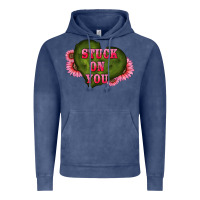 Vintage Denim valentine's day stuck on you heart sunflowers Vintage Hoodie - RanaPortraitStore