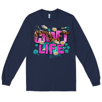 Navy craft life Long Sleeve Tee - AdoDesignShop