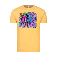 Vintage Mustard cute and fluffy stitch Vintage Tee - Zillion Design Studio