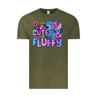 Vintage Olive cute and fluffy stitch Vintage Tee - Zillion Design Studio