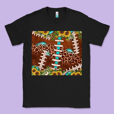 Football Leopard Gemstone Sunflower Classic Tee Designed By Jahusdesignshop