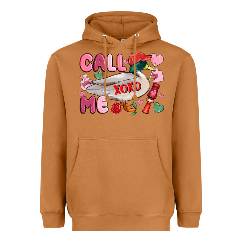 Call Me Valentine Mallard Duck Heavyweight Hoodie by MaliasSmallBusiness | Teevron