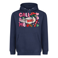 Navy call me valentine mallard duck Heavyweight Hoodie - MaliasSmallBusiness
