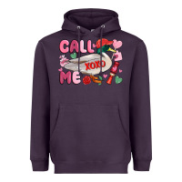 Plum call me valentine mallard duck Heavyweight Hoodie - MaliasSmallBusiness