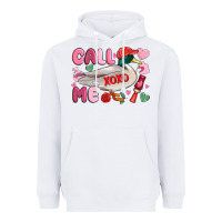 White call me valentine mallard duck Heavyweight Hoodie - MaliasSmallBusiness