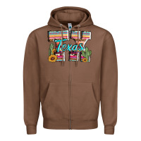 Chestnut texas tx aztec cactus leopard Zipper Hoodie - AdoDesignShop