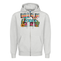 Dove Grey texas tx aztec cactus leopard Zipper Hoodie - AdoDesignShop