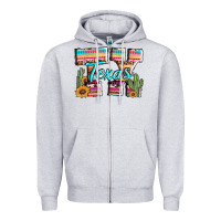 Heather Grey texas tx aztec cactus leopard Zipper Hoodie - AdoDesignShop