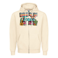 Sandshell texas tx aztec cactus leopard Zipper Hoodie - AdoDesignShop