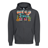 Smoke texas tx aztec cactus leopard Zipper Hoodie - AdoDesignShop