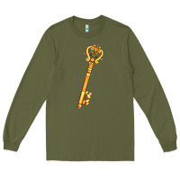 Army Green love key Long Sleeve Tee - AdoDesignShop