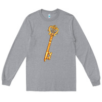 Heather Grey love key Long Sleeve Tee - AdoDesignShop