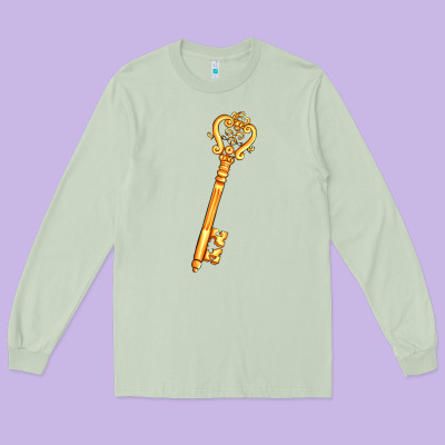 Love Key Long Sleeve Tee Designed By Adodesignshop
