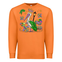 Carrot mardi gras pelican Premium Sweatshirt - MaliasSmallBusiness