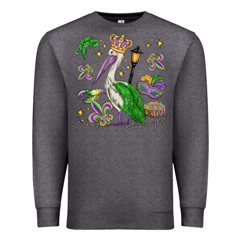 Mardi Gras Pelican Premium Sweatshirt by MaliasSmallBusiness | Teevron