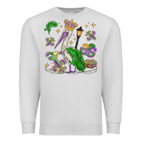 Dove Grey mardi gras pelican Premium Sweatshirt - MaliasSmallBusiness