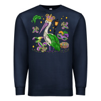 Navy mardi gras pelican Premium Sweatshirt - MaliasSmallBusiness