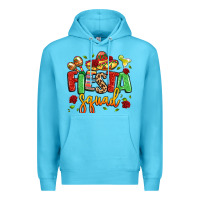 Ocean Blue fiesta squad Premium Hoodie - LillyAllenDesigns