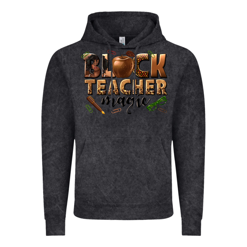 Black Teacher Magic Melanin Vintage Hoodie by texasbilliewilder | Teevron