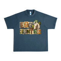 Midnight Navy Egg Hunter Easter Day Urban Heavy Tee - Neo Western