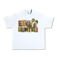 White Egg Hunter Easter Day Urban Heavy Tee - Neo Western