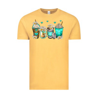 Vintage Mustard daisy coffee cups Vintage Tee - Zillion Design Studio