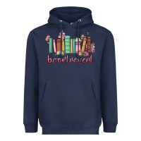 Navy booktrovert Heavyweight Hoodie - MaliasSmallBusiness