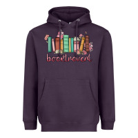 Plum booktrovert Heavyweight Hoodie - MaliasSmallBusiness