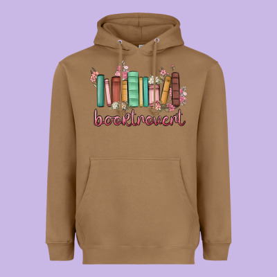 Booktrovert Heavyweight Hoodie Designed By Maliassmallbusiness