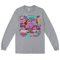 Heather Grey come on teacher lets go party Long Sleeve Tee - AdoDesignShop