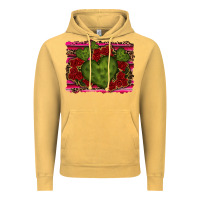 Vintage Mustard Valentine Cactus Heart with Roses Vintage Hoodie - RanaPortraitStore
