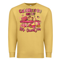 Antique Gold calorias de amor no cuentan mexican valentines day Premium Sweatshirt - MaliasSmallBusiness