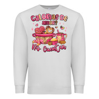 Dove Grey calorias de amor no cuentan mexican valentines day Premium Sweatshirt - MaliasSmallBusiness