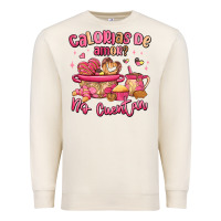 Sandshell calorias de amor no cuentan mexican valentines day Premium Sweatshirt - MaliasSmallBusiness