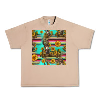 Burro sunflowers donkey seamless pattern Urban Heavy Tee - HRA Design Shop