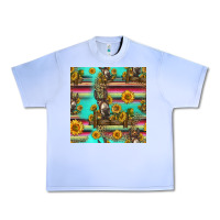 Grape Ice sunflowers donkey seamless pattern Urban Heavy Tee - HRA Design Shop
