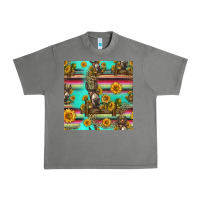 Tornado sunflowers donkey seamless pattern Urban Heavy Tee - HRA Design Shop