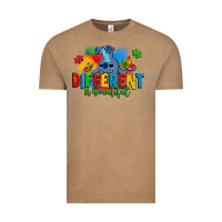 Vintage Coffee different is beautiful autism stitch Vintage Tee - Zillion Design Studio